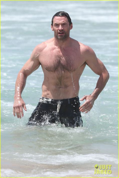 Hugh Jackman: Shirtless Stud at Bondi Beach!: Photo 2778384 | Hugh