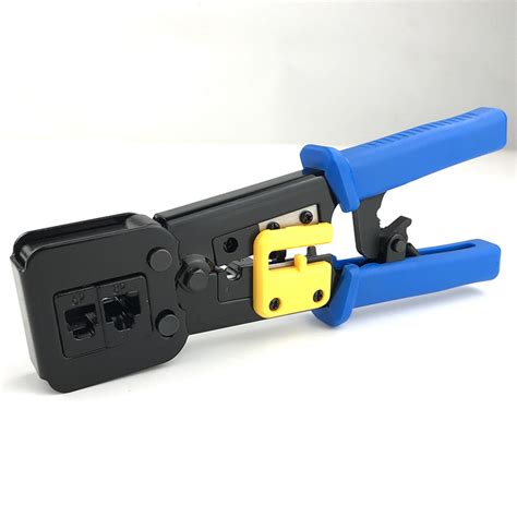 RJ45 Crimp Tool Kit Pass Thru Cat5 Cat5E Cat6 RJ45 Crimping Tool - ShopRu Connect