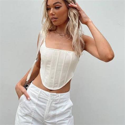 Lioness Tanis Corset Off White Lioness Depop