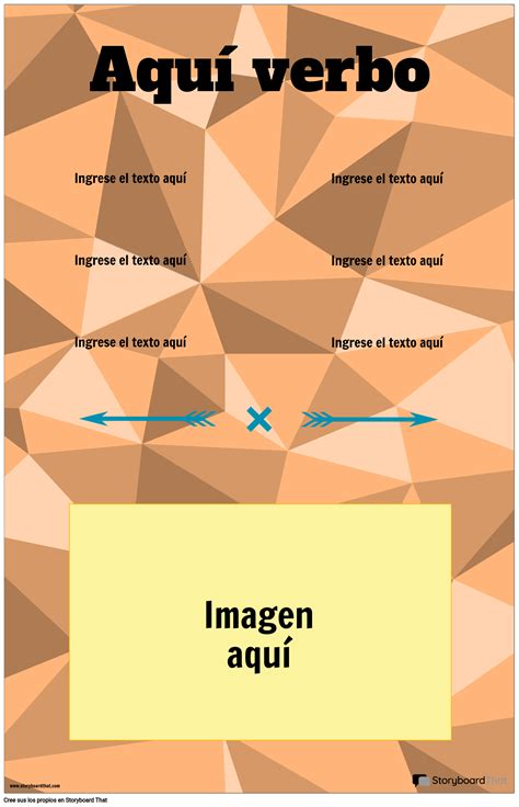 Póster Conjugación Vertical del Verbo Storyboard