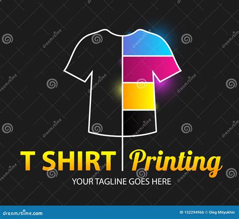 Abstract Modern Colored Vector Logo Template of T-shirt Printing. for ...