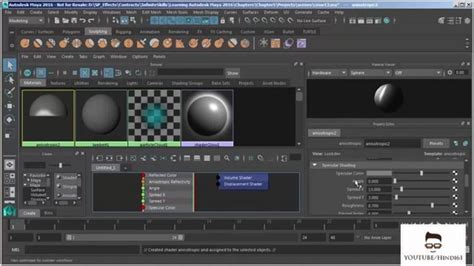 A.S| Maya Tutorial for Beginners 2016| 25 - Applying Custom Textures ...