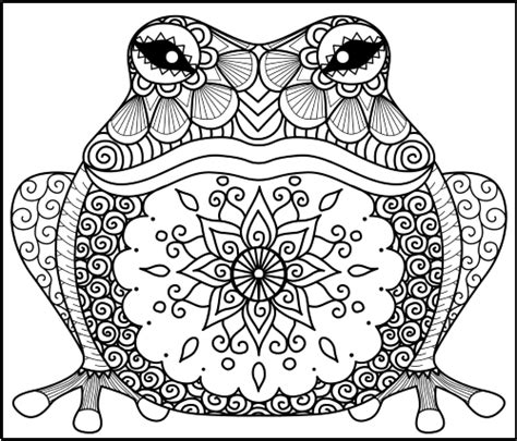 Animal Zentangle Coloring Pages – Little Pagan Acorns