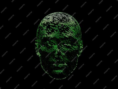 Premium Photo Polygon Matic Crypto Face Head Cyborg Abstract Furistic