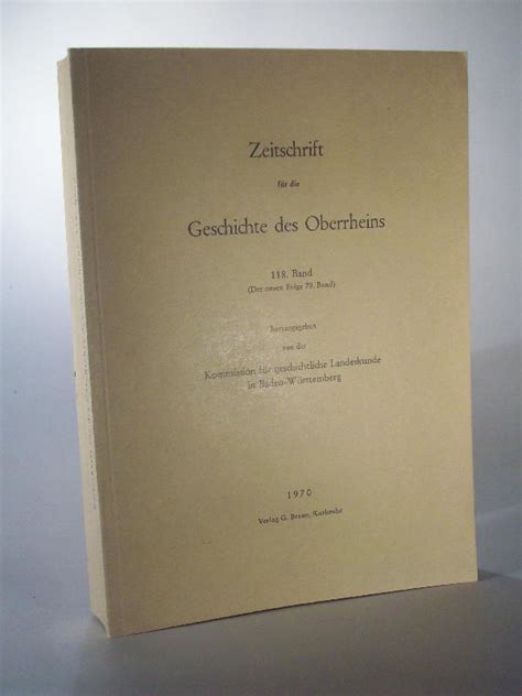 Zeitschrift für Geschichte des Oberrheins 133 Jahrgang Band