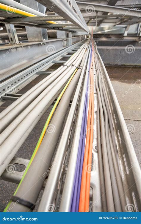 Electric Cable Duct Stock Image Image Of Duct Architecture 92406789