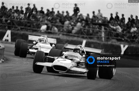 Jochen Rindt Lotus B Ford Leads Jackie Stewart Matra Ms Ford