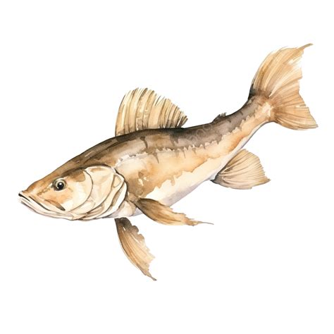 Catfish Watercolor Clip Art Watercolor Catfish Sea PNG Transparent