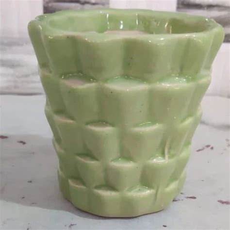 Plain Green Ceramic Flower Pot For Garden Size Inch H At Rs In