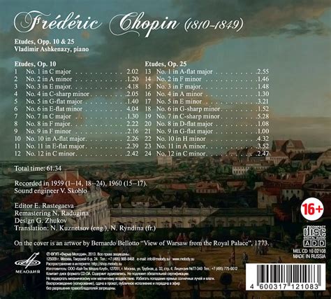 Chopin Etudes Op Cd