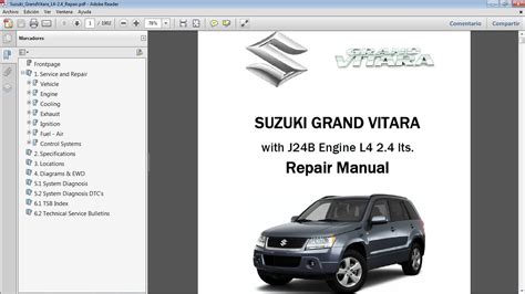 Manual De Reparaci N Para Suzuki Grand Vitara Modelos Con