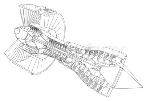 Jet Engine Sketch at PaintingValley.com | Explore collection of Jet Engine Sketch