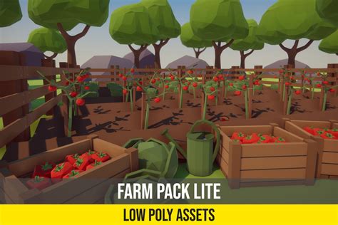 Low Poly Farm Pack Lite 3d Industrial Unity Asset Store