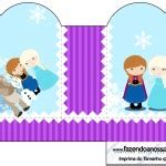 Frozen Cute Roxo E Azul Kit Festa Infantil