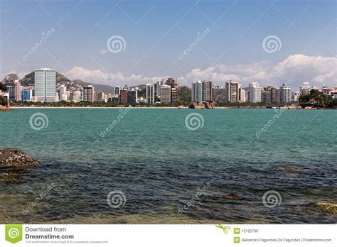 Praia Do Canto Vitoria Stock Image Image Of Espirito 12125795