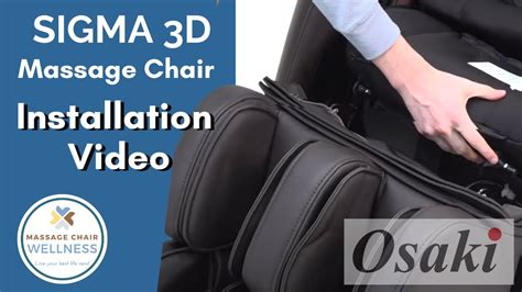 Osaki Os Pro Sigma 3d Massage Chair Video Assembly Video Youtube