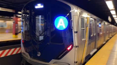 Mta Nyc Subway Kawasaki R A Train Departs Utica Avenue