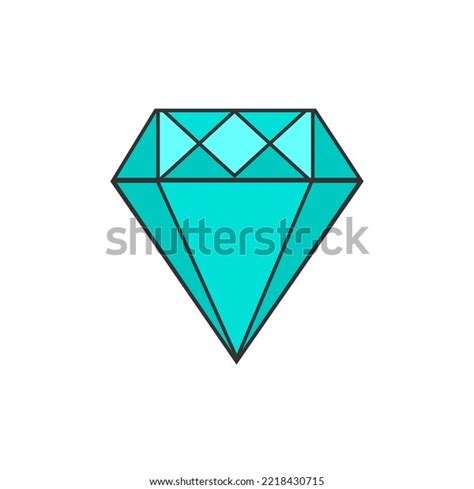 Diamond Logo Blue Diamond Symbol Jewelry Stock Vector (Royalty Free ...