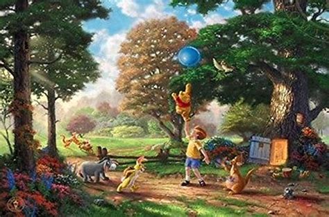 Thomas Kinkade Fantasia Lady The Tramp Winnie The Pooh Tangled Disney