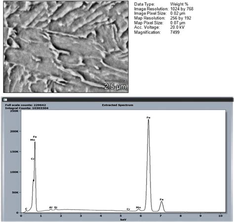 Sem Micrograph Of Sample 1 S690qt And Eds Spectra From Cghaz Position Download Scientific