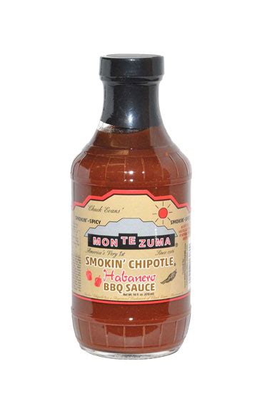 Smokin Chipotle® Habanero Bbq Sauce Hot Chuck Evans Montezuma Brand