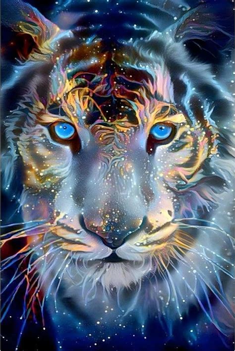 NAIMOER Tigre Peinture Diamant Adulte Diamond Painting Tigre Complet