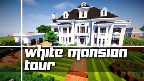 Minecraft: White Mansion! (Twitch Sub Server Tour - #5) - YouTube