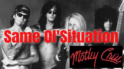 머틀리크루 Motley Crue Same Ol Situation Cover Youtube