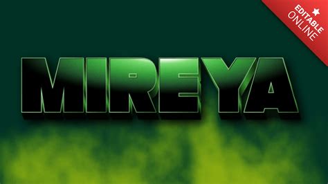 Mireya Hulk Text Effect Generator