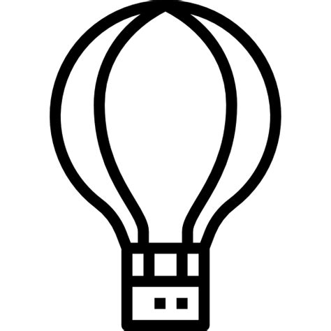 Hot Air Balloon Smalllikeart Lineal Icon