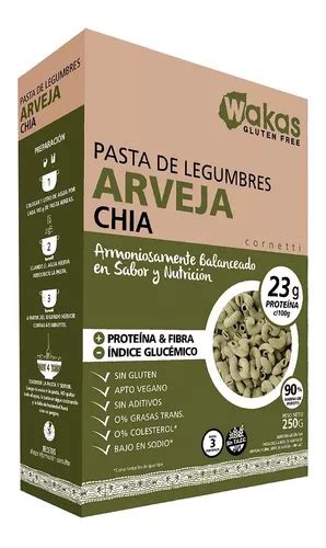 Pasta Proteica Wakas Arveja Y Ch A Sin Tacc Grs Mercadolibre