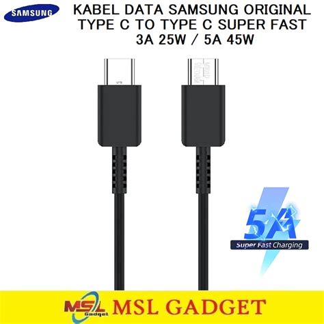 Jual Kabel Data Samsung Type C To Type C 3A 25W 5A 45W Super Fast