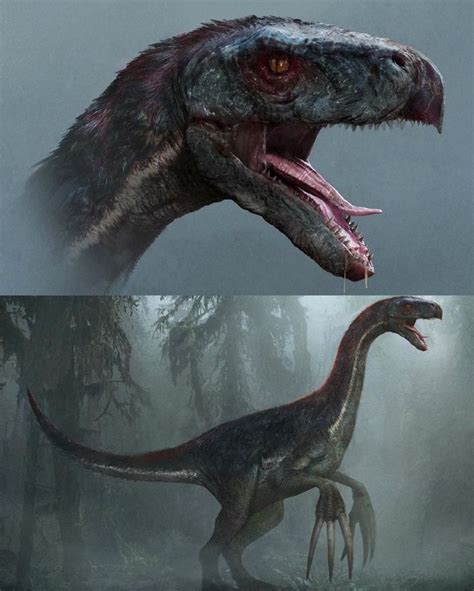 Concept Art Of The Therizinosaurus From Jurassic World Dominion