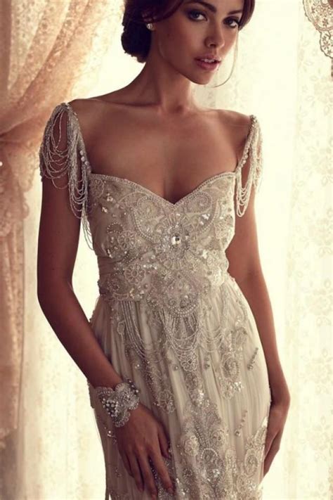 The Hottest 2014 Trend 53 Stunning Beaded Wedding Dresses