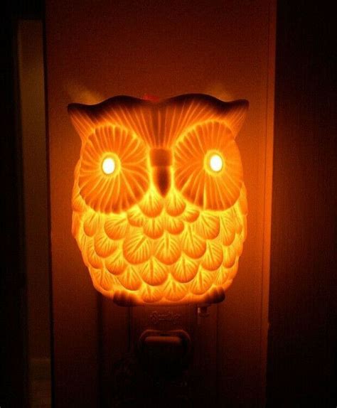 Scentsy Plug In Warmer Nightlight ~ Whoot ~ White Owl ~ New In Box Ebay