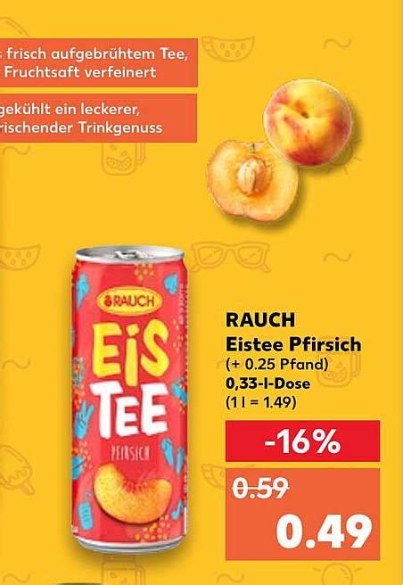 Rauch Eistee Pfirsich Angebot Bei Kaufland Prospekte De