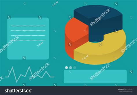 3d Pie Chart Data Analysis Isometric Stock Vector Royalty Free 1857317182 Shutterstock