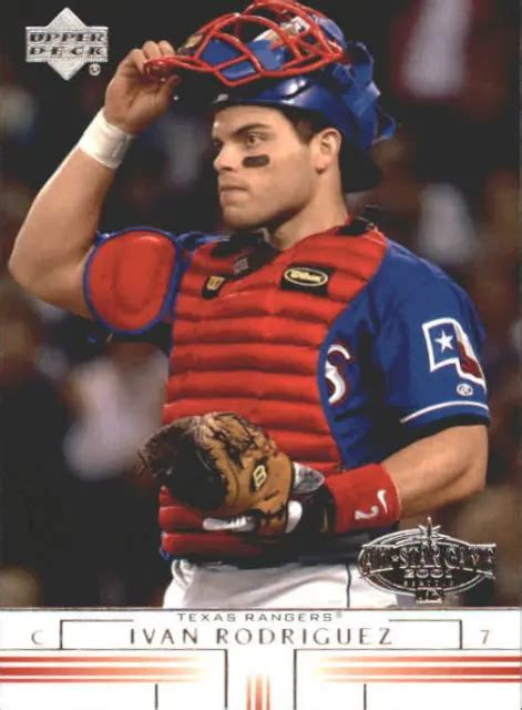 CARTE DE BASEBALL 2002 Upper Deck Texas Rangers 589 Ivan Rodriguez EUR