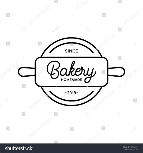 Bakery Logo Template On White Background Stock Vector Royalty Free