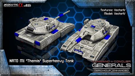 NATO M1 Themis Superheavy Tank Image C C Generals Zero Hour