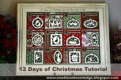 Needles N Knowledge Days Of Christmas Corkboard Countdown Project