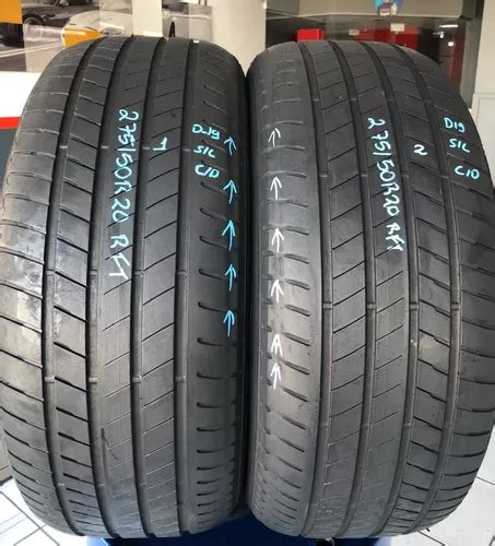 Kit 02 Pneu 27550r20 Bridgestone Alenza 001 Rft 113wusado