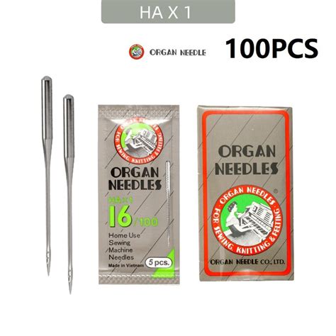 100 PCS ORGAN SEWING NEEDLES Compatible With SINGER Pfaff JANOME