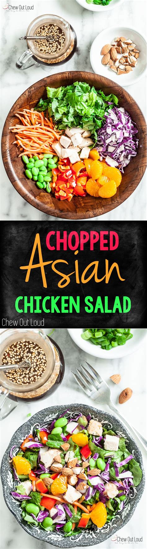 Chopped Asian Chicken Salad With Sesame Ginger Dressing This Dressing