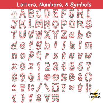 December Bulletin Board Letters Ugly Christmas Sweater Numbers Symbols