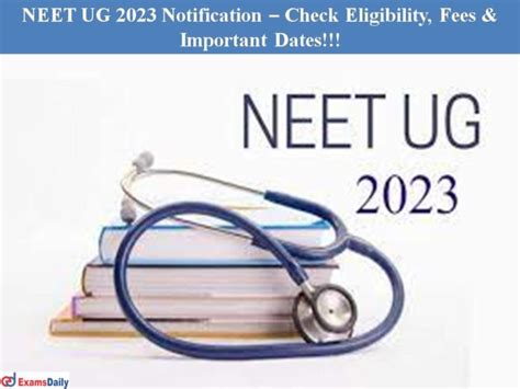 Neet Ug 2023 Form Fees Printable Forms Free Online