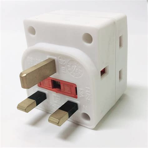 X Way Mains Socket Adaptor Multi Plug Fused Adapter Uk Three Way