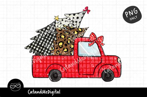 Truck Christmas Sublimation Graphic By Catandme · Creative Fabrica