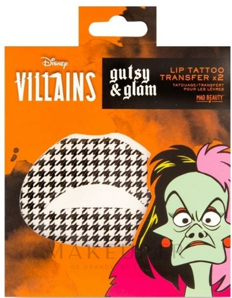 Mad Beauty Disney Pop Villains Lip Tattoo Transfer Tatouage Ph M Re