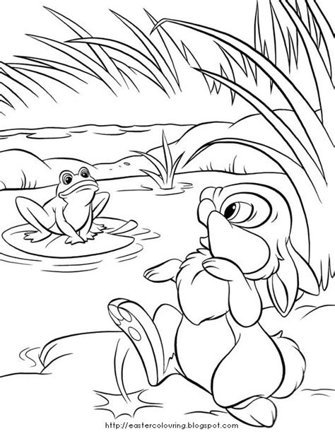 COLORING PICTURES OF EASTER BUNNY Easter Bunny Colouring Free Disney